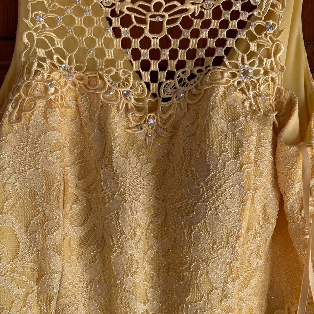 City Triangle size 21 yellow formal long dress - Picture 2 of 5